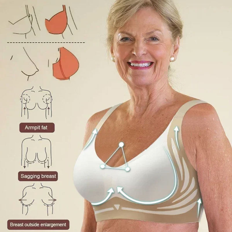 🎁Last day 49% off - Super collect bra| Soutien-gorge push-up sans fil👍No sagging breasts anymore