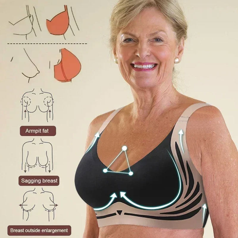 🎁Last day 49% off - Super collect bra| Soutien-gorge push-up sans fil👍No sagging breasts anymore