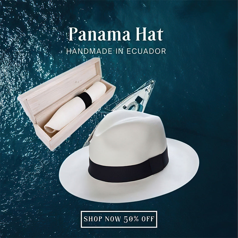 🌿Chapeau panama classique - fait main en Équateur
