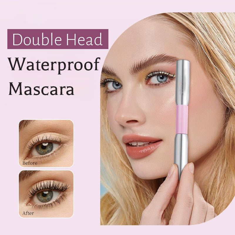 Mascara double tête résistant à l'eau