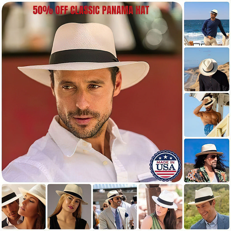 🌿Chapeau panama classique - fait main en Équateur