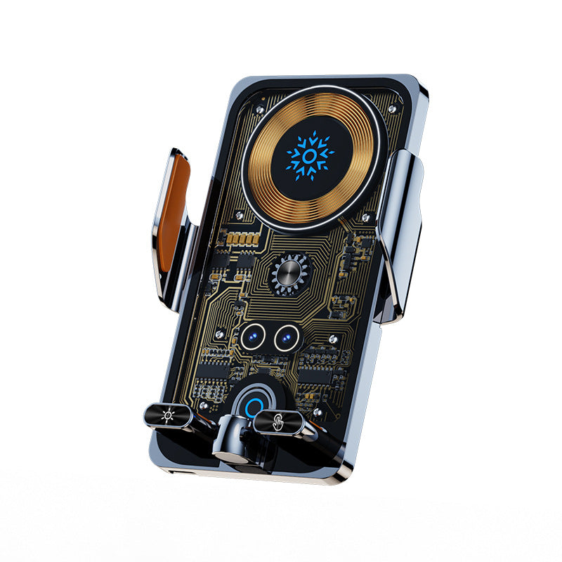 ✨🙌Support de téléphone de voiture intelligent 2 en 1 avec fonction pivotante et chargeur sans fil