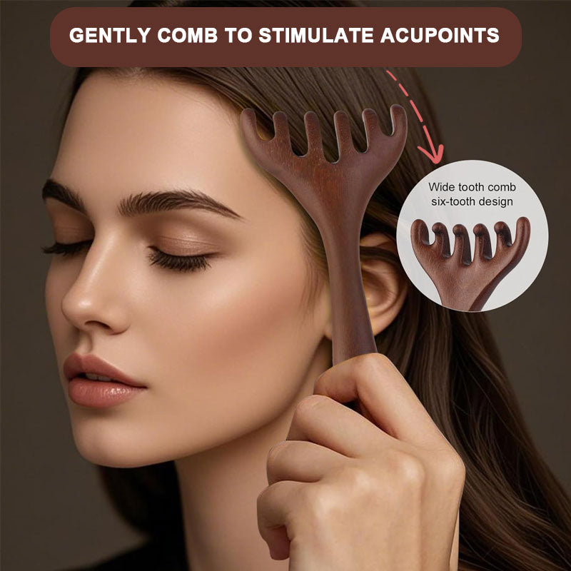 🦌 Dual-Use Antler Massage Comb