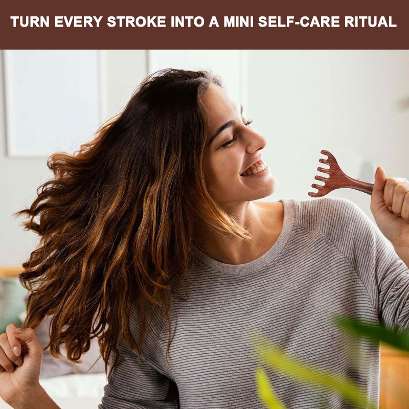 🦌 Dual-Use Antler Massage Comb