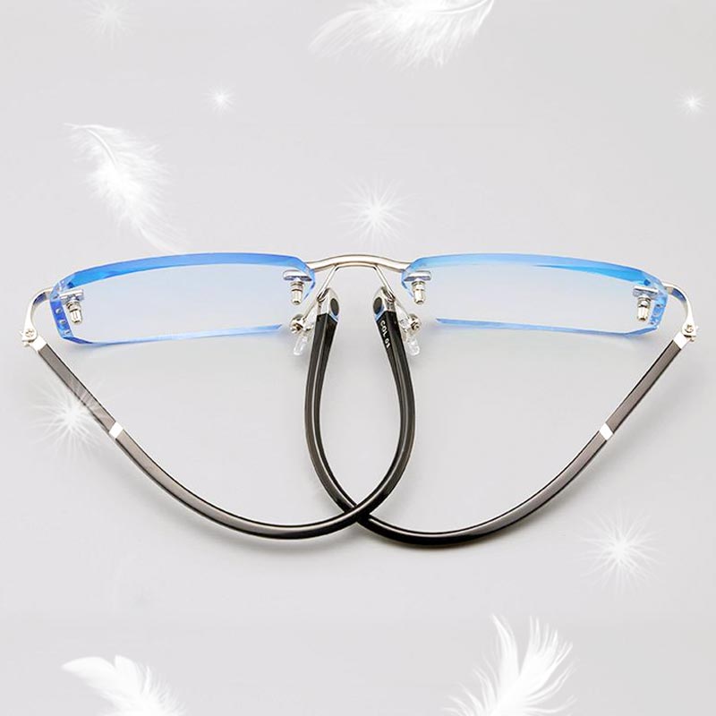 Nouvelles lunettes de lecture à haute dureté et verre saphir anti-lumière bleue pour un double usage