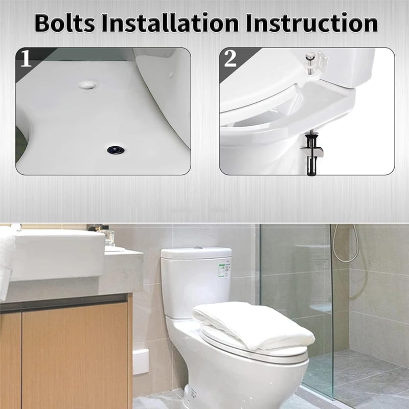 Kit de boulons de fixation pour siège de toilette haute performance