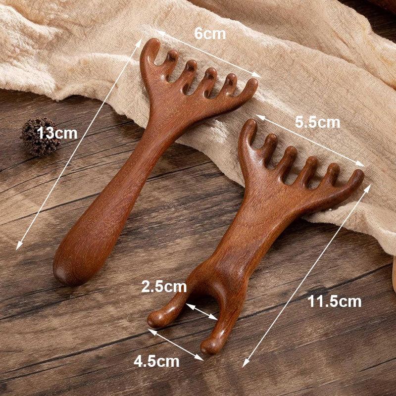 🦌 Dual-Use Antler Massage Comb