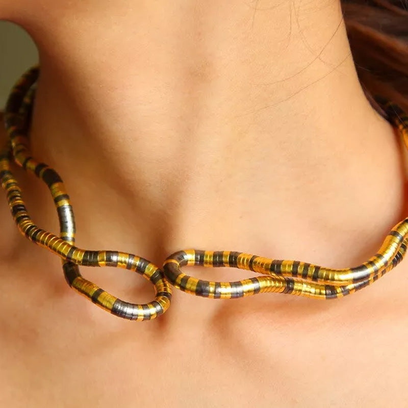 ✨Courbe collier chaîne serpent✨