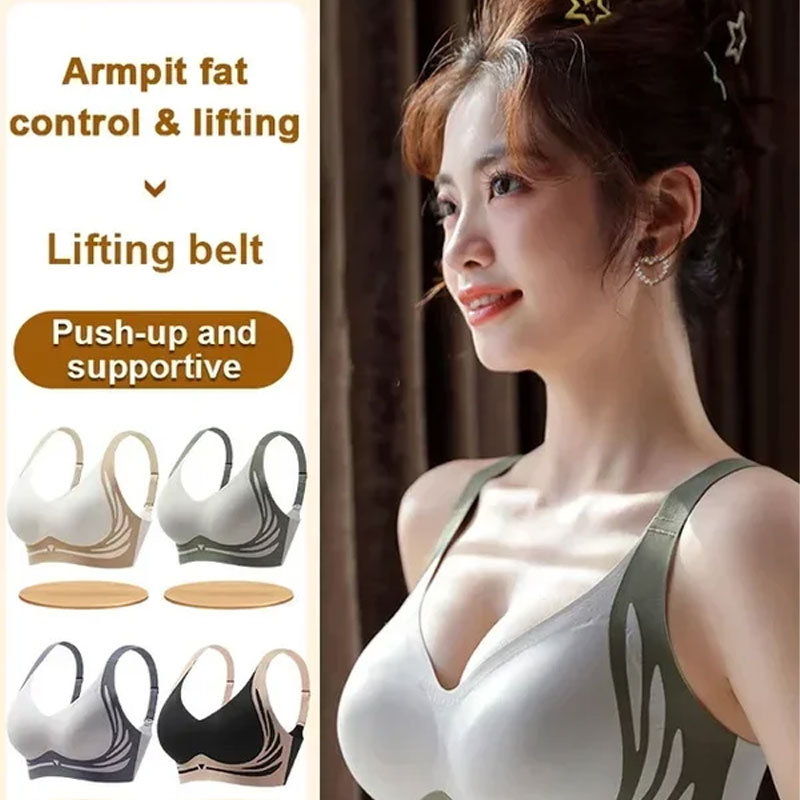 🎁Last day 49% off - Super collect bra| Soutien-gorge push-up sans fil👍No sagging breasts anymore