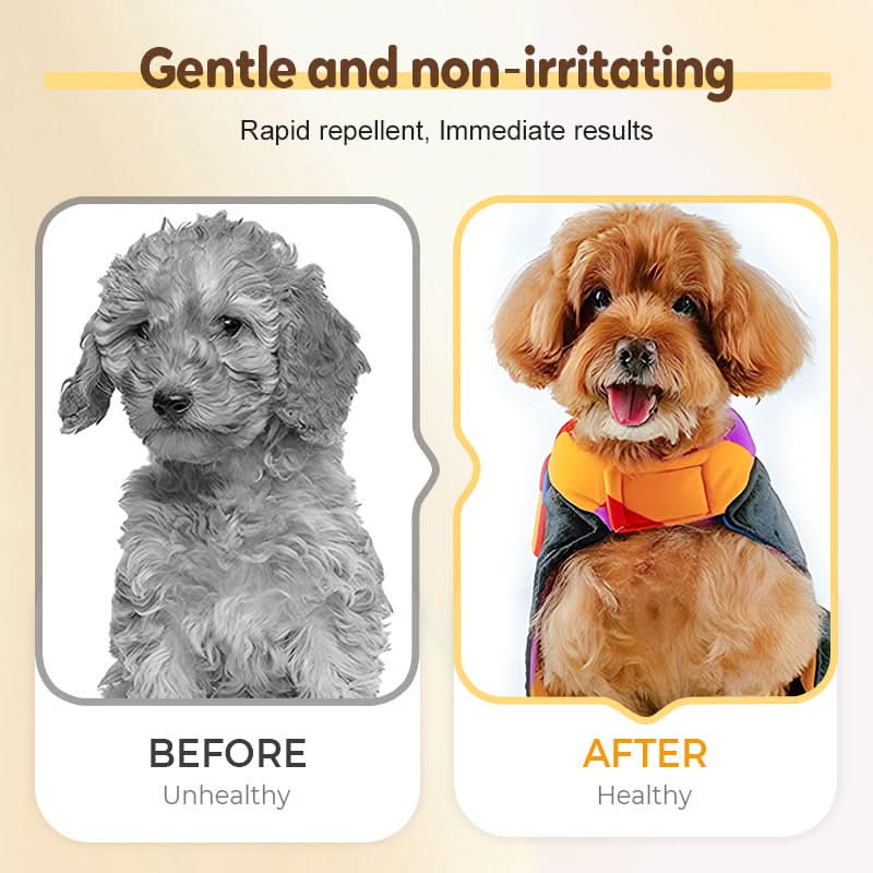 🔥Spray Anti-Puces Et Tiques Pour Chats Et Chiens