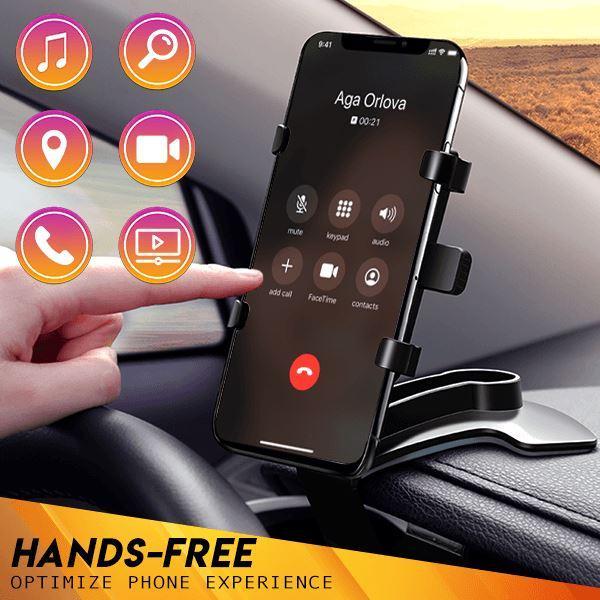 Support de téléphone de voiture à clipser pour tableau de bord multifonctionnel