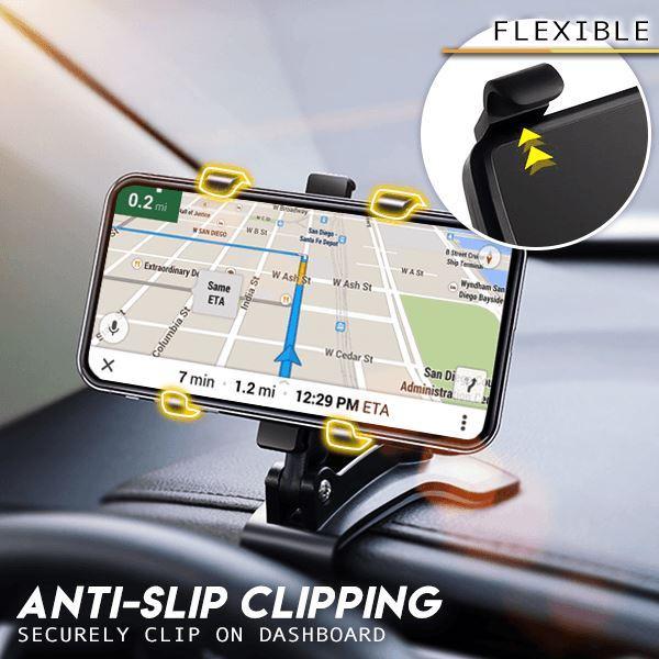 Support de téléphone de voiture à clipser pour tableau de bord multifonctionnel