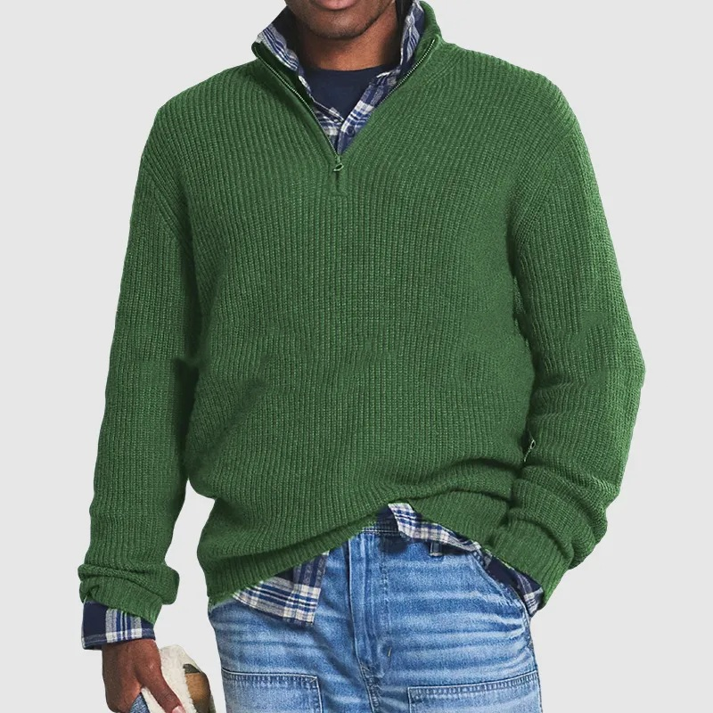 🔥50% de réduction sur les soldes d'hiver🔥Hommes Affaires Pulls Casual avec fermeture éclair(NEW)