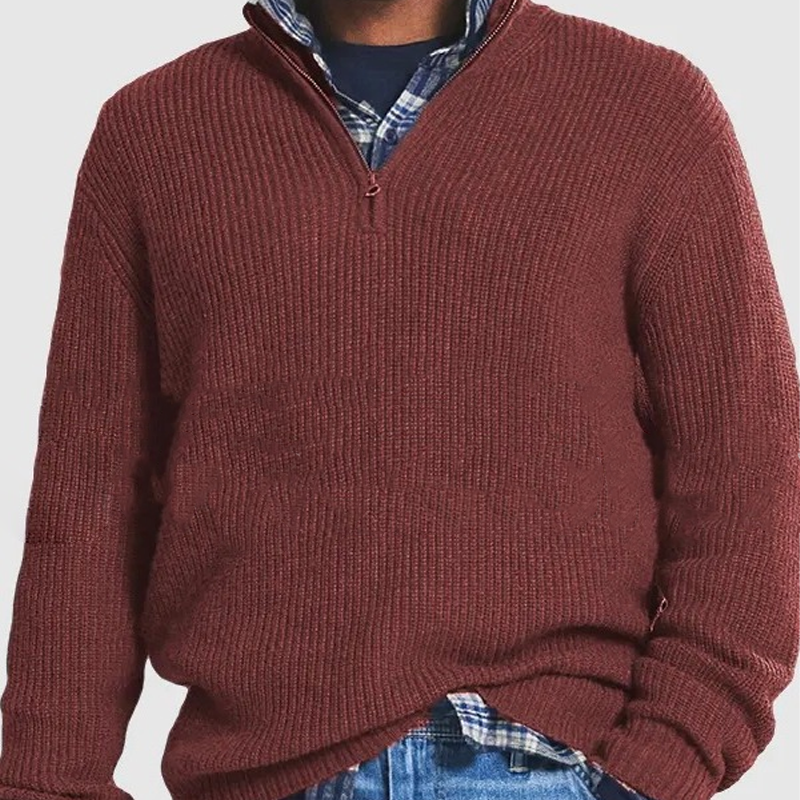 🔥50% de réduction sur les soldes d'hiver🔥Hommes Affaires Pulls Casual avec fermeture éclair(NEW)