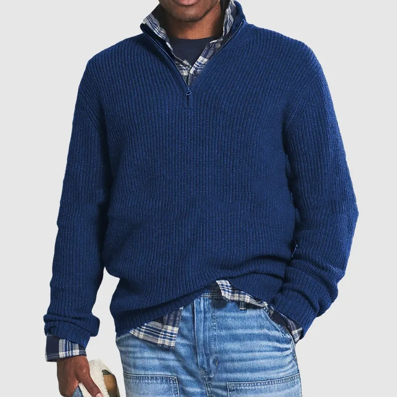🔥50% de réduction sur les soldes d'hiver🔥Hommes Affaires Pulls Casual avec fermeture éclair(NEW)