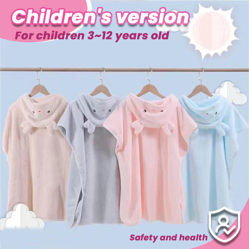 Peignoir à capuche Poncho