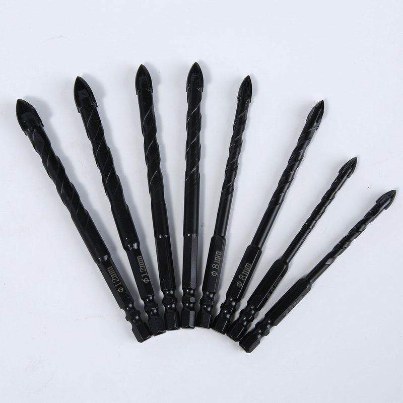 Jeu de mèches cruciformes à 4 tranchants 7pcs
