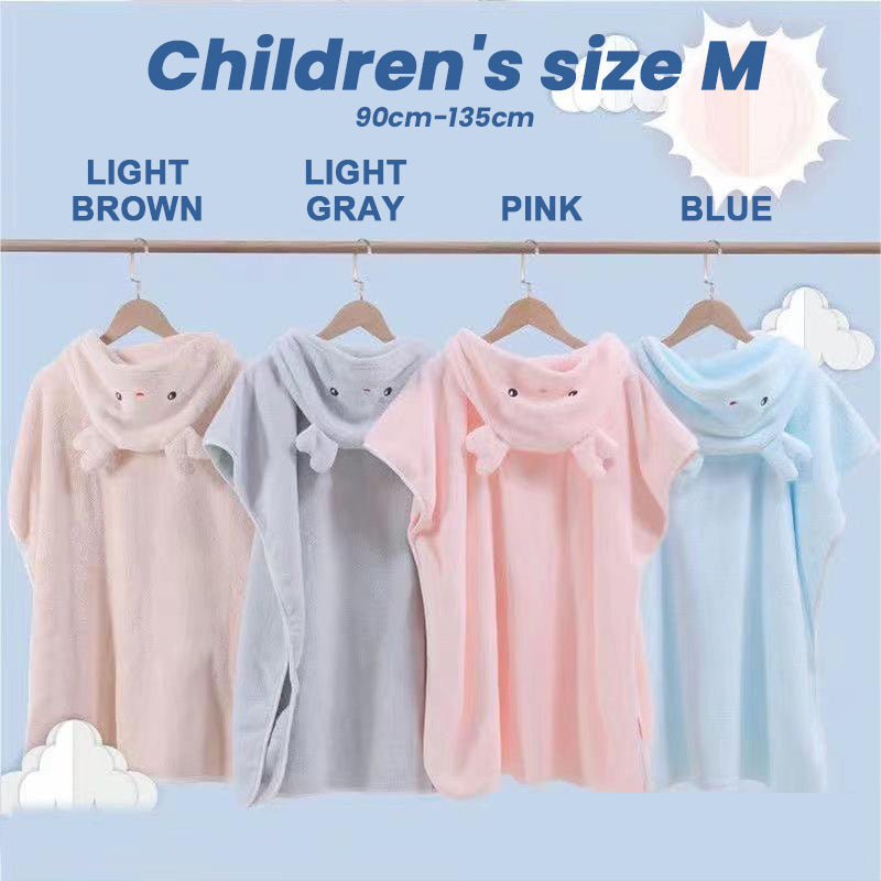 Peignoir à capuche Poncho