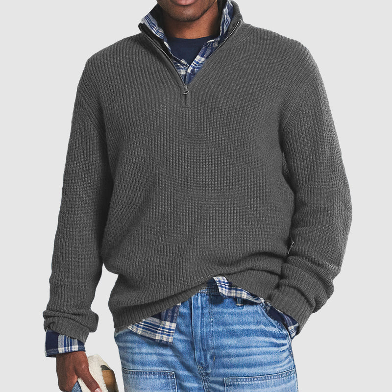 🔥50% de réduction sur les soldes d'hiver🔥Hommes Affaires Pulls Casual avec fermeture éclair(NEW)