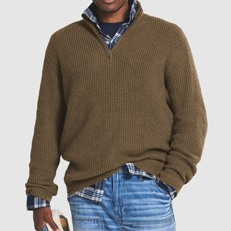 🔥50% de réduction sur les soldes d'hiver🔥Hommes Affaires Pulls Casual avec fermeture éclair(NEW)