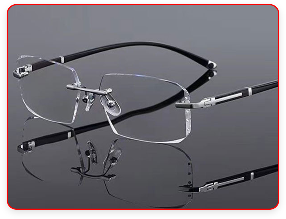 Nouvelles lunettes de lecture à haute dureté et verre saphir anti-lumière bleue pour un double usage