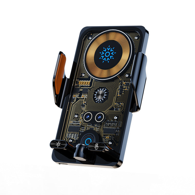 ✨🙌Support de téléphone de voiture intelligent 2 en 1 avec fonction pivotante et chargeur sans fil