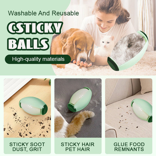 Boules adhésives lavables et réutilisables