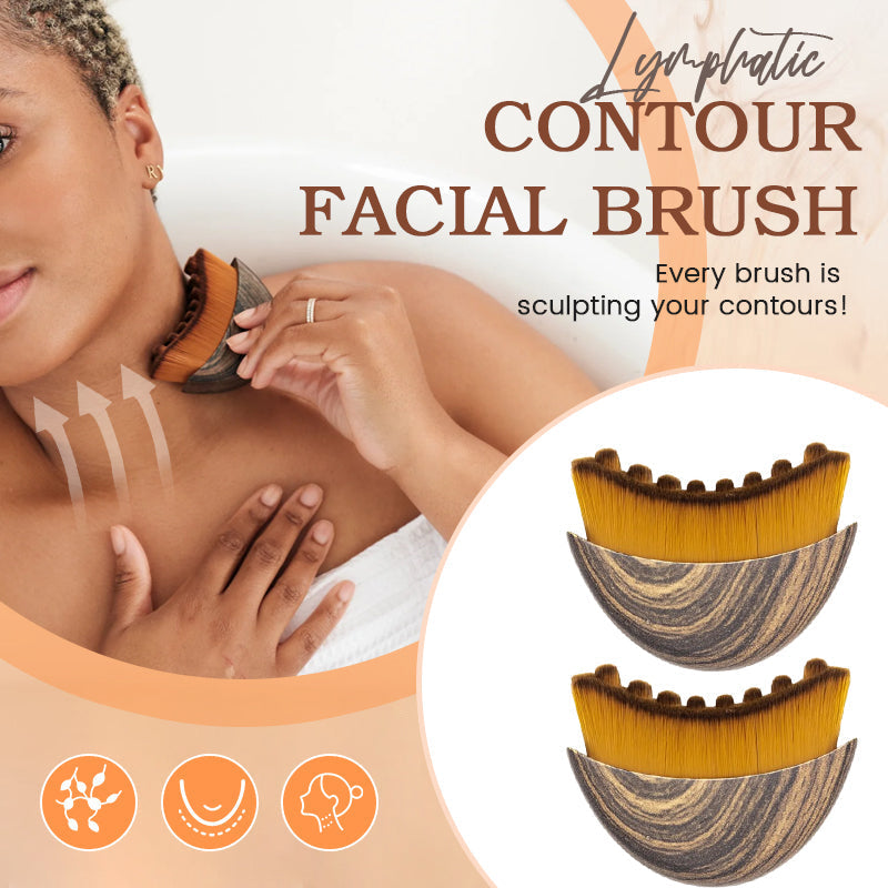 Brosse faciale lymphatique contour