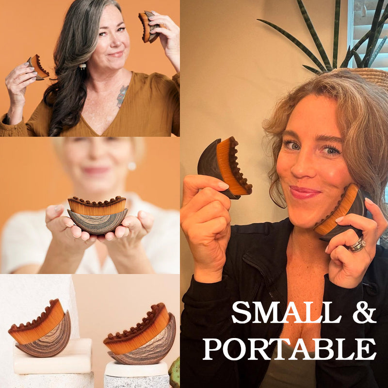 Brosse faciale lymphatique contour