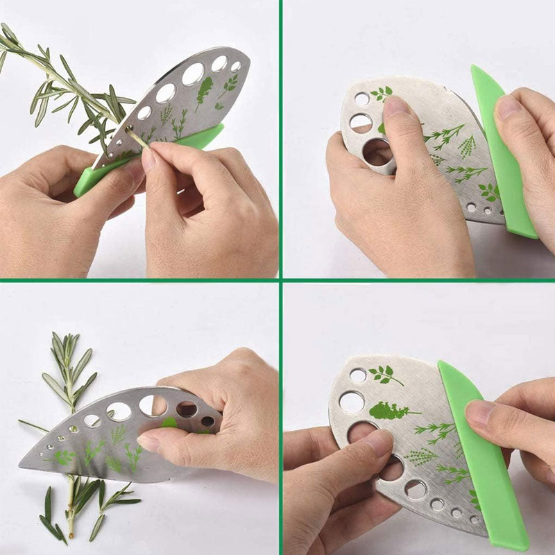 Epluche-herbes en acier inoxydable