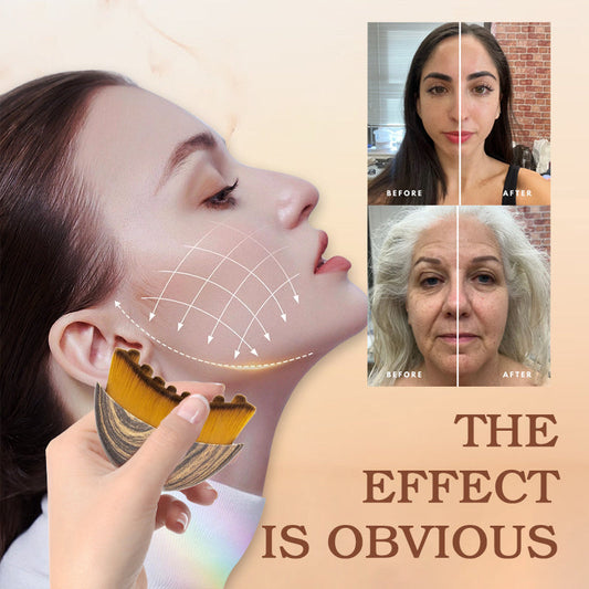 Brosse faciale lymphatique contour