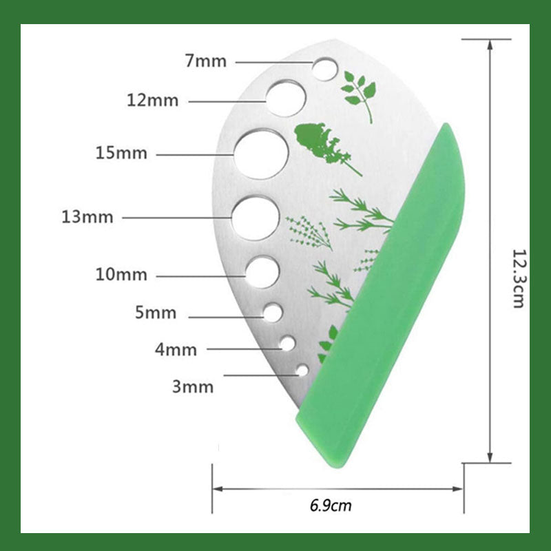 Epluche-herbes en acier inoxydable