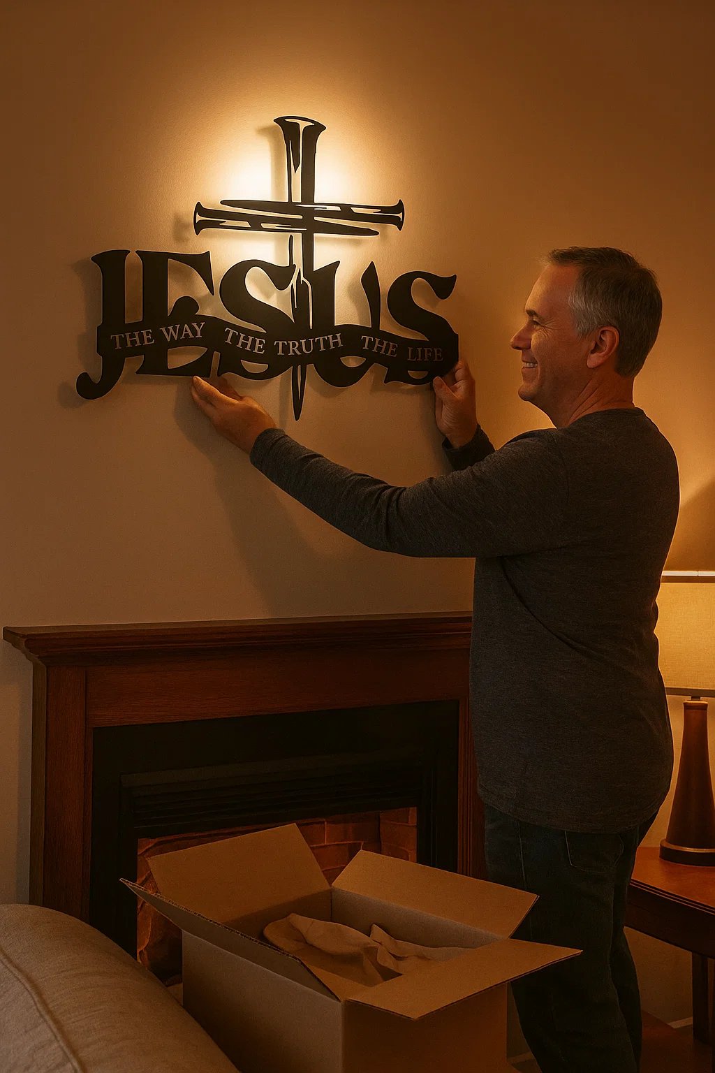 (🎁Dernier jour 49% de réduction)🔥Jesus & Cross Design Wall Art