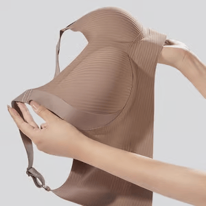 Soutien-gorge push-up côtelé pour femmes, réglable, sans fil