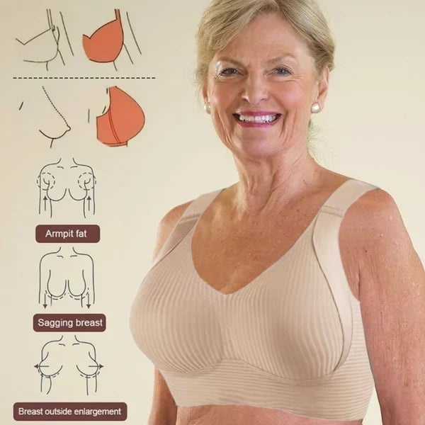 Soutien-gorge push-up côtelé pour femmes, réglable, sans fil