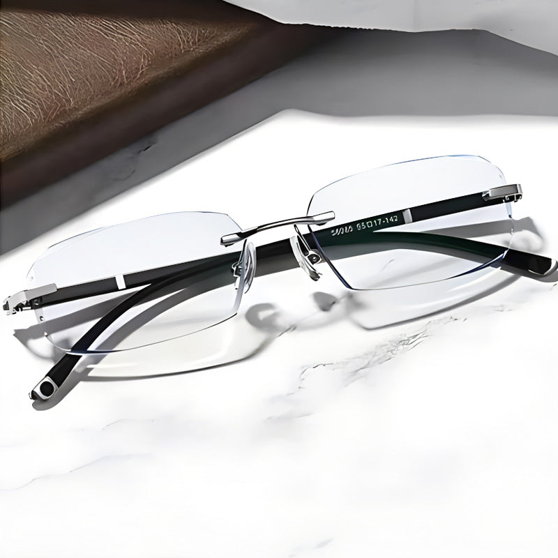 Nouvelles lunettes de lecture à haute dureté et verre saphir anti-lumière bleue pour un double usage