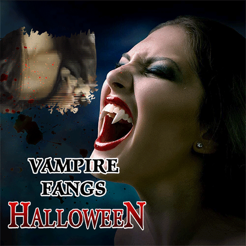 Crocs de vampire rétractables pour Halloween