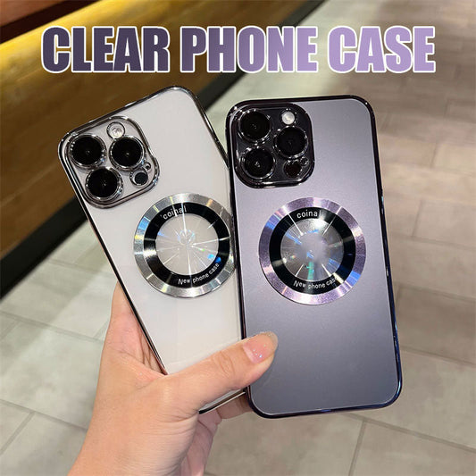 2023 Nouveau Étui magnétique transparent Étui pour iPhone