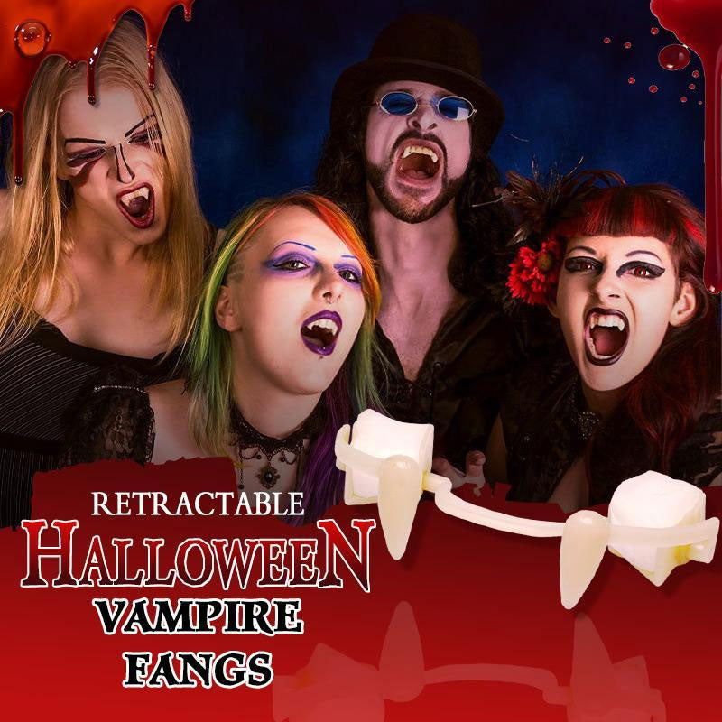 Crocs de vampire rétractables pour Halloween