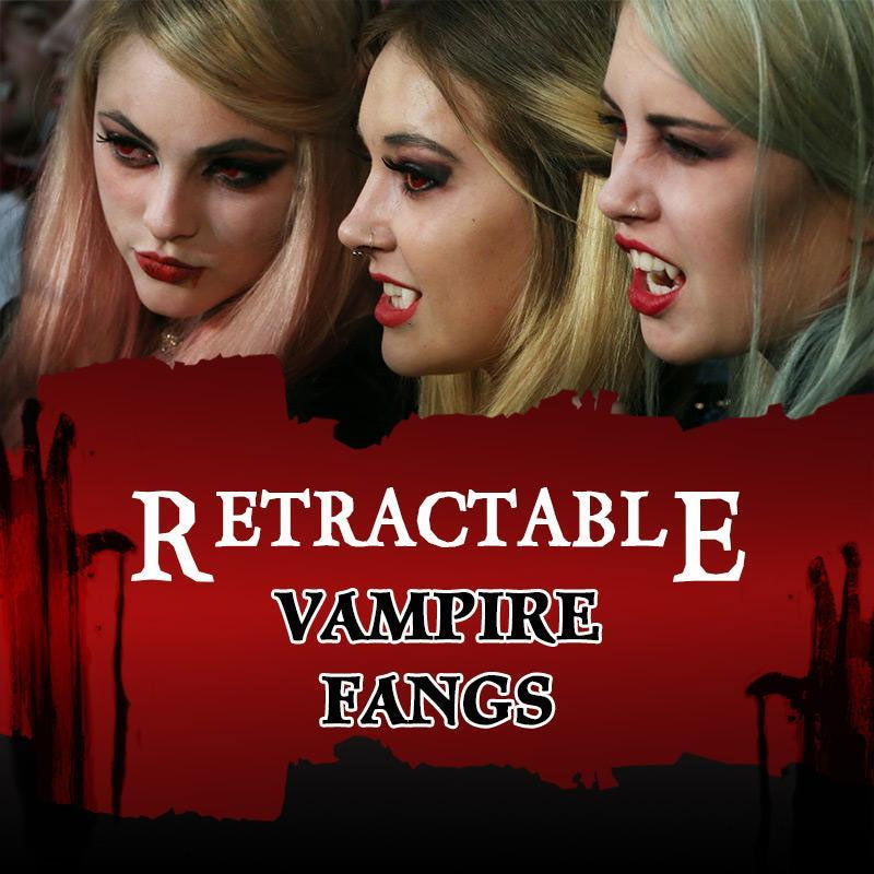 Crocs de vampire rétractables pour Halloween