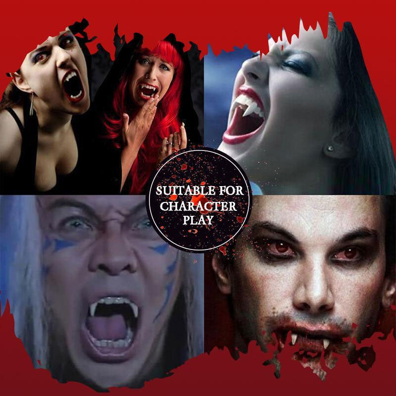 Crocs de vampire rétractables pour Halloween