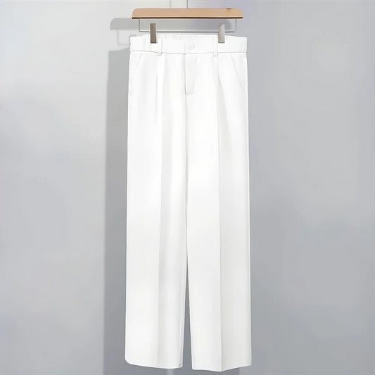 🎁Achetez 2, livraison gratuite🎁 PANTALON DROIT EN SOIE DE GLACE POUR L'ÉTÉ