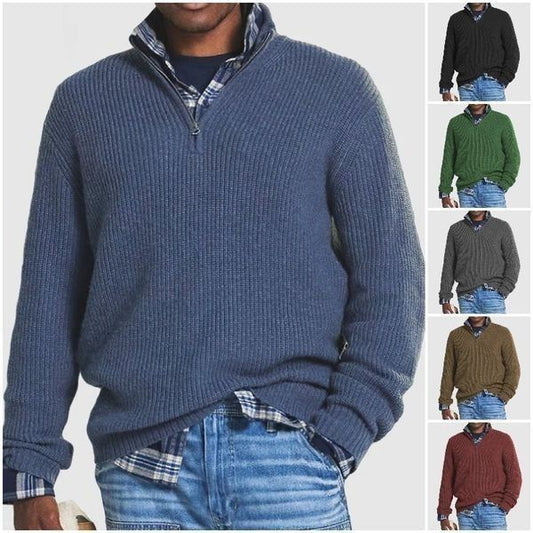🔥50% de réduction sur les soldes d'hiver🔥Hommes Affaires Pulls Casual avec fermeture éclair(NEW)